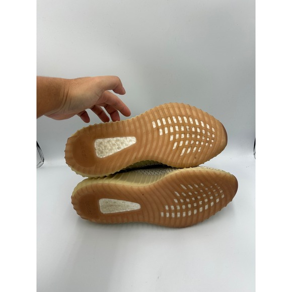 adidas gazelle silver green womens Yeezy x Adidas Two Tone Knit Fabric Boost 350 V2 Citrin Sneakers Size